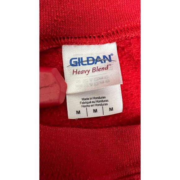 90s VTG UNIVERSITY OF WISCONSIN BADGERS RED ATHLETICS M Crew Neck NCAA - Picture 4 of 4